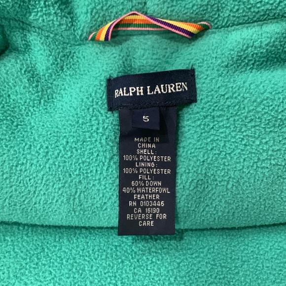 Ralph Lauren puff down jacket with hood - Picture 3 of 4